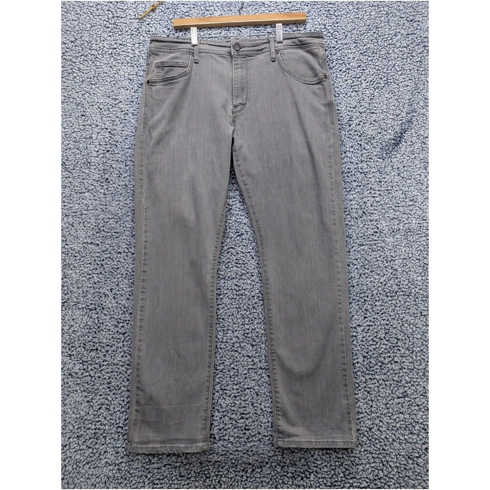 Jack of Spades Straight Leg Jeans Size 38X30 Denim Casual Stretch Y2K Gray
